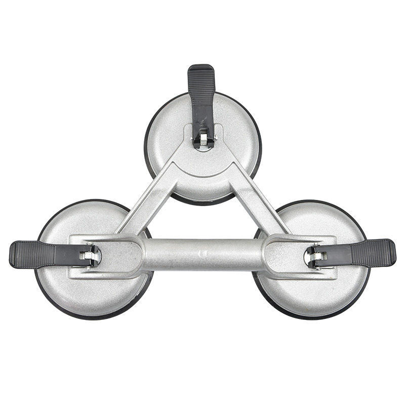 Ventosa de vidrio fuerte vacío de tres garras gran ventosa azulejo pesado dispositivo de succión de mármol pegatina azulejo de piso titular