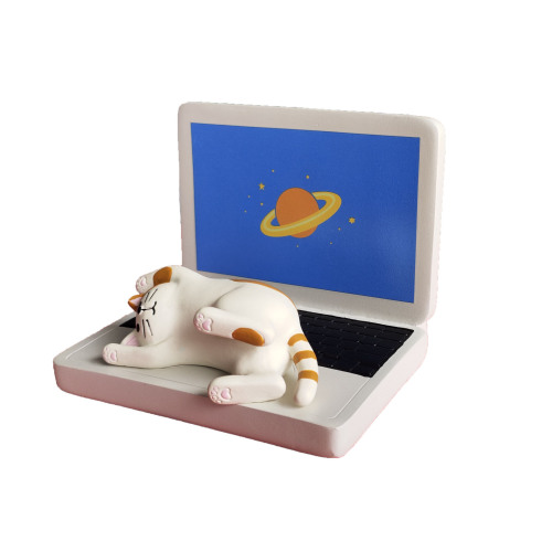 Creative notebook groceries Japanese style lazy book cat mobile phone holder zakka resin ins crafts ornaments