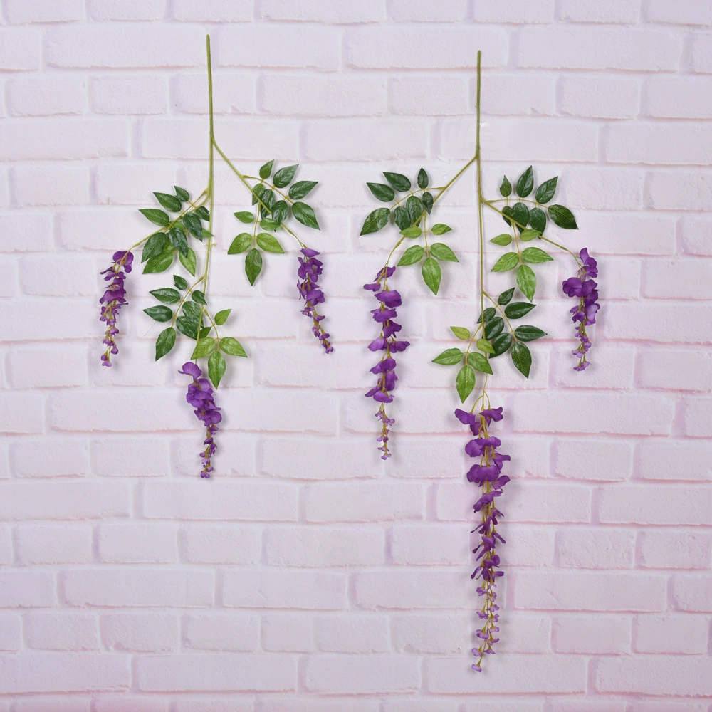 Симуляционная глициния искусственный цветок фиолетовый потолочный цветок виноградная лоза интерьер свадебное украшение ротанговое пластиковое цветочное растение