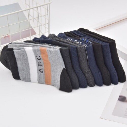 Sock stall wholesale autumn and winter men's bigfoot socks men's cotton socks thickened and enlarged stockings for middle-aged and elderly people