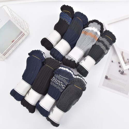 Sock stall wholesale autumn and winter men's bigfoot socks men's cotton socks thickened and enlarged stockings for middle-aged and elderly people