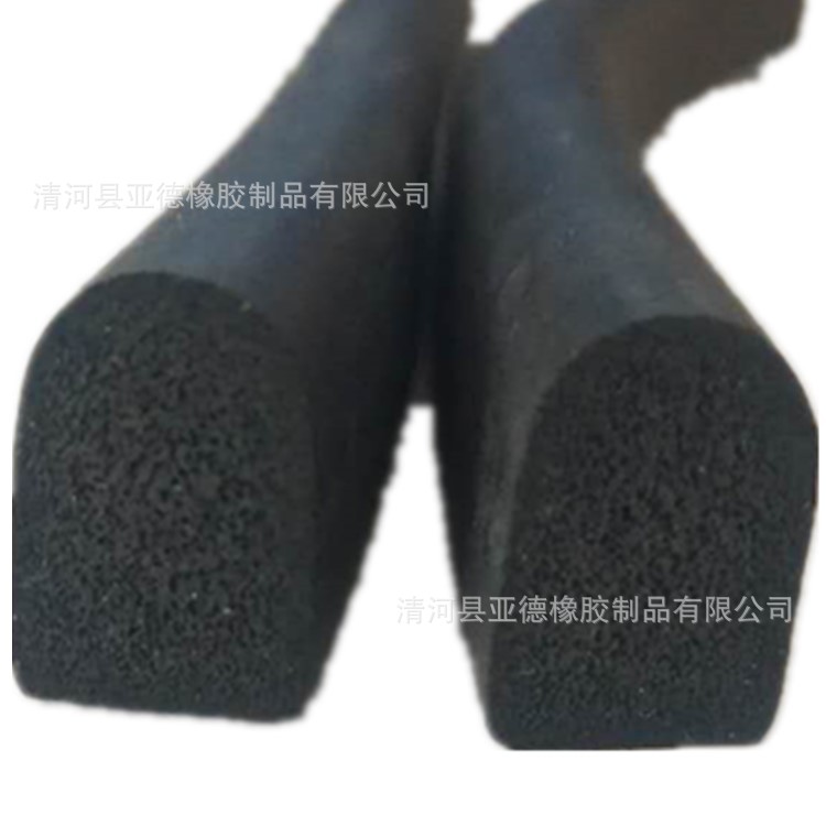 供应EPDM发泡D型条 发泡密封条 橡胶海绵胶条 三元乙丙密封条