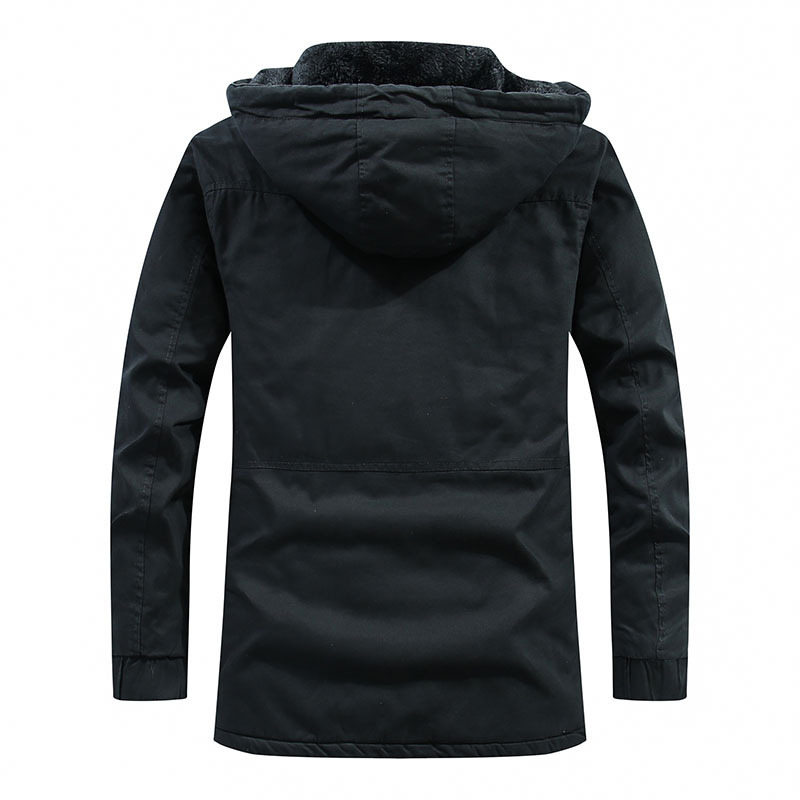 Men's Clothing Slim Cotton Jacket Mid Length Fashion Washed Cotton Jacket Men's Coat Fashion Tops_voghion.com