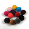 Autumn and winter big horse hair bag ball balls Korean horse hair ball earrings DIY handmade cloth ball jewelry accessories