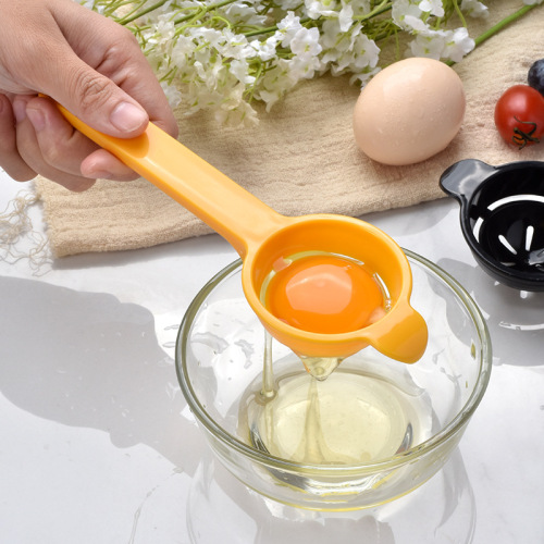 Extended handle egg white separator egg filter egg yolk protein separator kitchen baking gadget