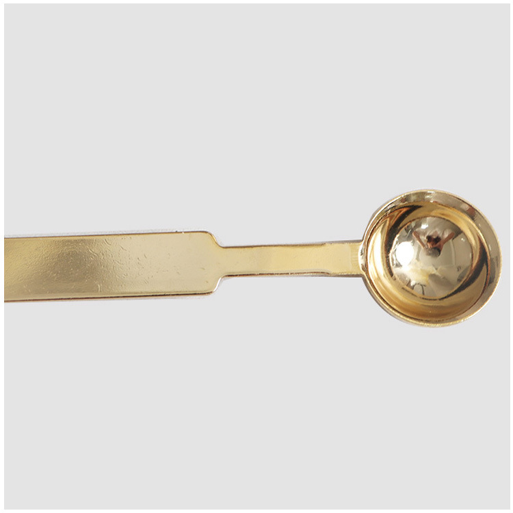 Heating Wax Pellets Accessories Wax Seal Seal Invitation Seal Available Tools Stainless Steel Gold-plated Wax Spoon
