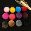 Autumn and winter big horse hair bag ball balls Korean horse hair ball earrings DIY handmade cloth ball jewelry accessories