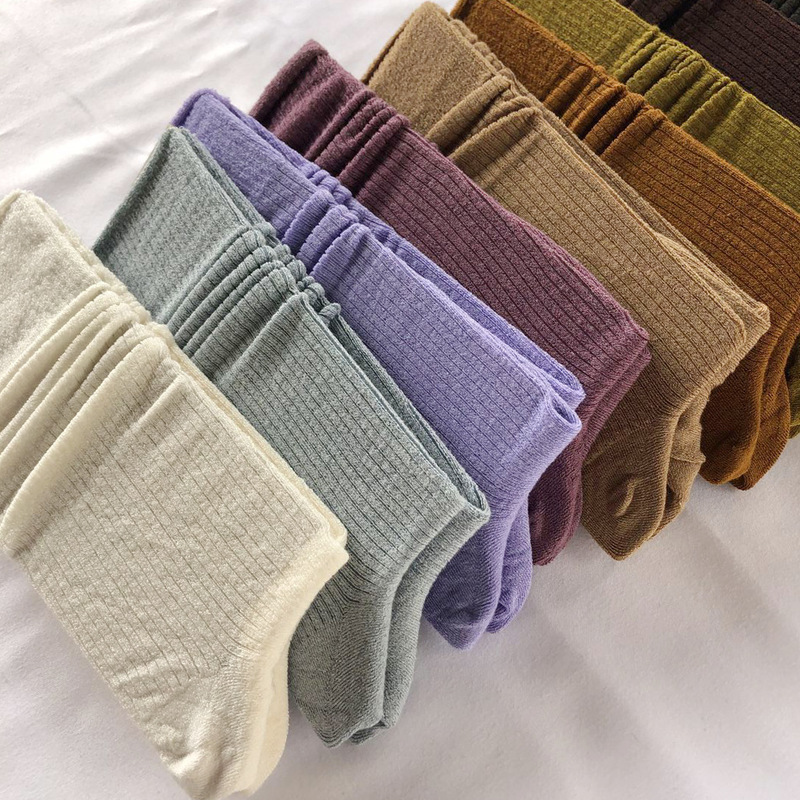 Big blue scarf SD-2058 mercerized cotton long socks women's pile socks simple catwalk Four Seasons socks tide socks wholesale
