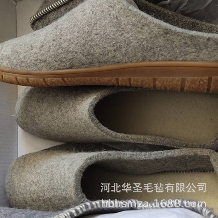 30% Wool, 70% Synthetic Fiber Felt Blended Shoe Material with Needle-Punched Wool Non-Woven Fabric, 3-4mm Pile Non-Woven Fabric