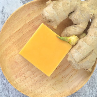 Natural plant ginger essential oil handmade soap cleaning anti-mite ginger yellow cleansing bath soap wholesale soap