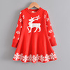 Christmas children's sweater, dress, Amazon, children's clothing, flowered