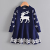 Christmas children's sweater, dress, Amazon, children's clothing, flowered