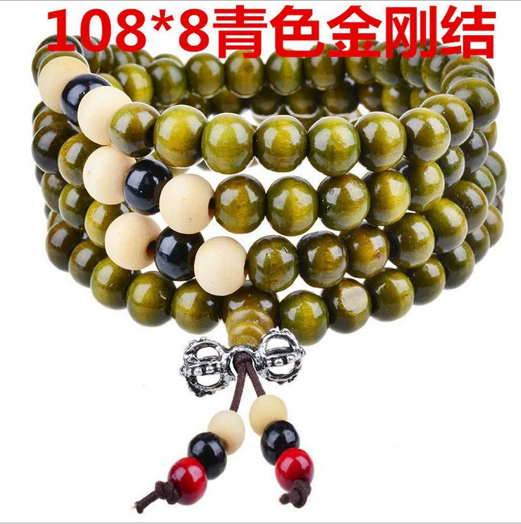 Сандал-wood 108‑бусин bracelet, 6 мм или 8 мм бусины, эластичный шнур, красно-коричневый или черный