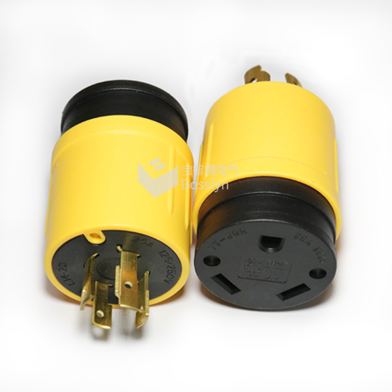NEMA L14-20P TO TT-30R美式干燥机转换插头 美标工业转接头
