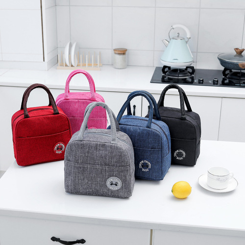 Portable thermal bag Oxford cloth waterproof thickened lunch bag aluminum foil ice bag lunch box bag student lunch box bag