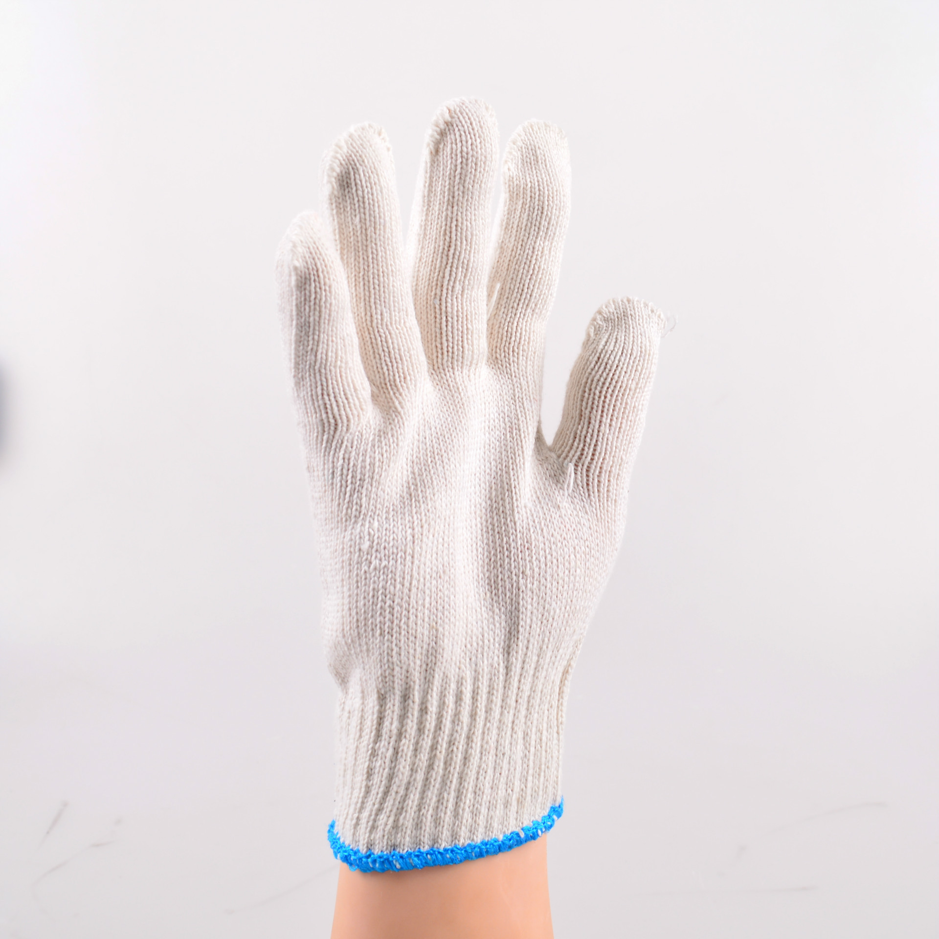 棉线透气劳保手套 白棉纱耐磨加厚防护防滑汽修劳动男女工地