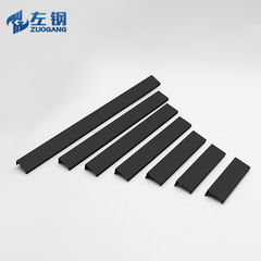 Left steel aluminum cabinet door invisible edge banding handle wardrobe embedded dark handle drawer extended handle wholesale