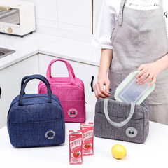 Oxford Cloth Portable Aluminum Foil Insulated Lunch Bag Waterproof Thick Ice Bag Meal Box Bag School Lunch Bag