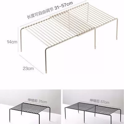 Multifunctional telescopic combination shelf clothing storage rack kitchen seasoning