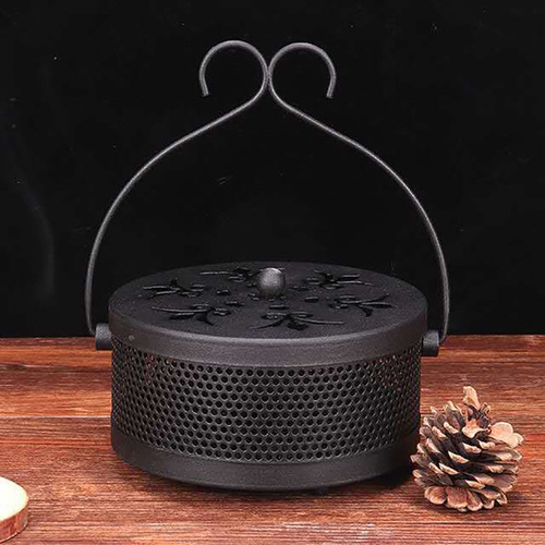 Summer Home Mosquito Repellent Incense Tray, Portable Household Iron Wirework Fireproof Retro Incense Box Outdoor Incense Tray Wholesale
