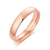 Glossy jewelry stainless steel, golden ring, accessory, pink gold, Korean style, 4mm