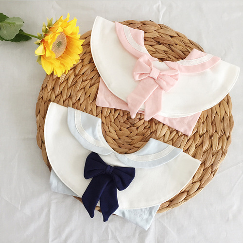 ins Korean version spring and autumn new style baby girl bib baby saliva towel newborn one year old bib saliva bag 0-2 years old