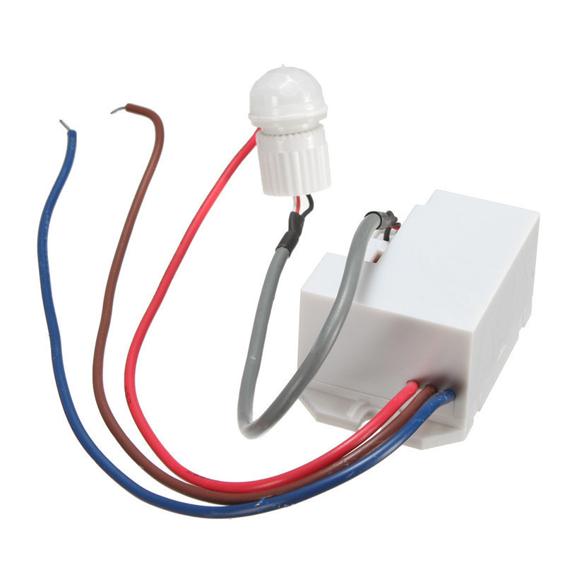 红外人体感应开关 分体式迷你可调红外人体感应开关