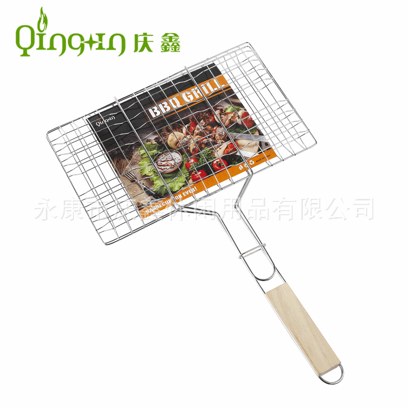 Fuente de la fábrica al aire libre pequeño seis hamburguesa barbacoa neta barbacoa clip barbacoa herramienta barbacoa red