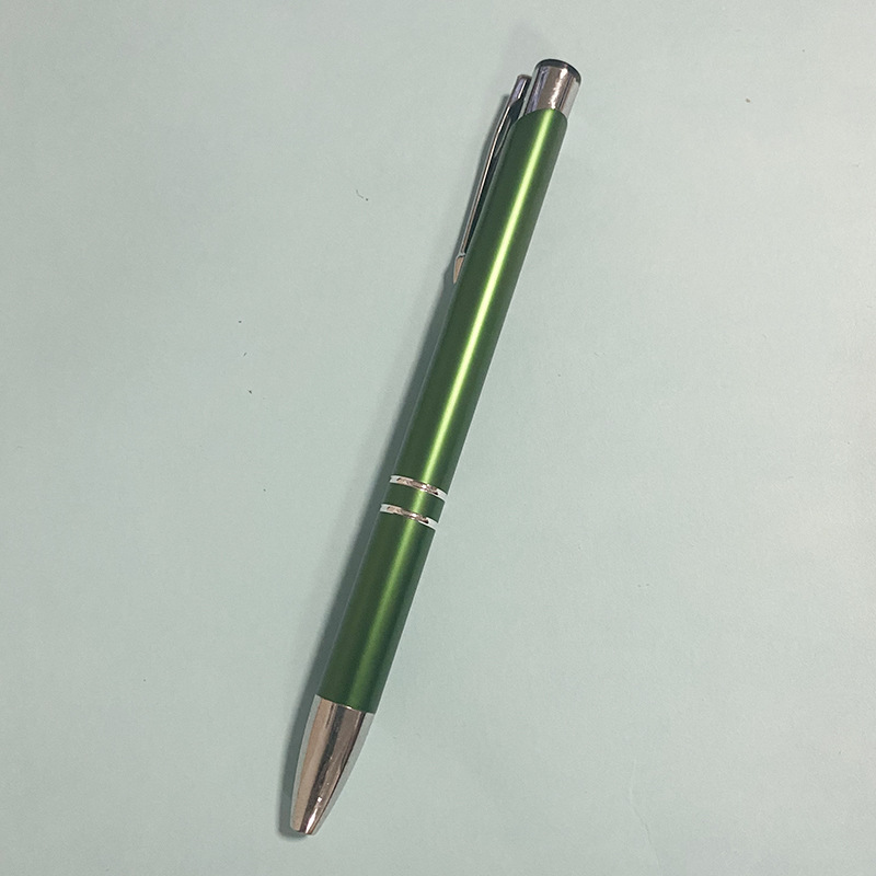 Disponible en stock Bolígrafo de prensa Alúmina Varilla de aluminio Bolígrafo de metal Bolígrafo de regalo publicitario LOGOTIPO