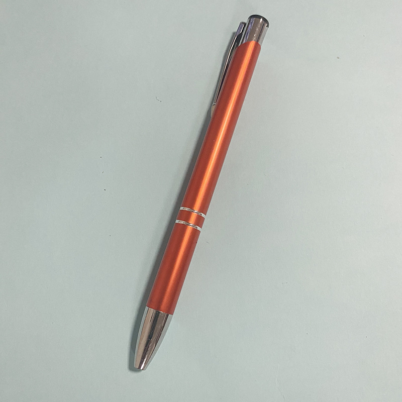 Disponible en stock Bolígrafo de prensa Alúmina Varilla de aluminio Bolígrafo de metal Bolígrafo de regalo publicitario LOGOTIPO