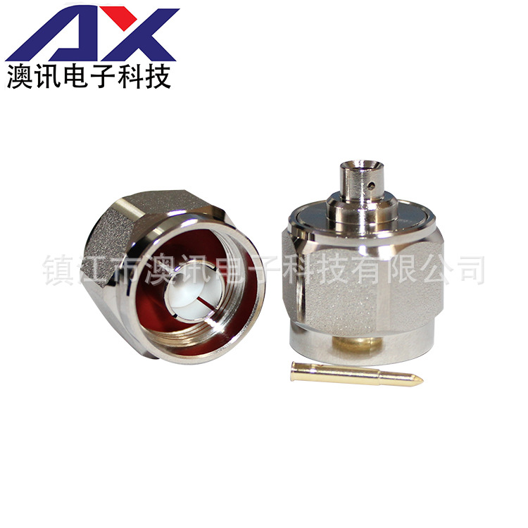 销售N-JB3半柔半钢线接头同轴信号接口N公头 N型射频同轴连接器