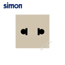 西蒙 simon 51A系列 1/2位两极插座功能件(亮香槟)H72-56