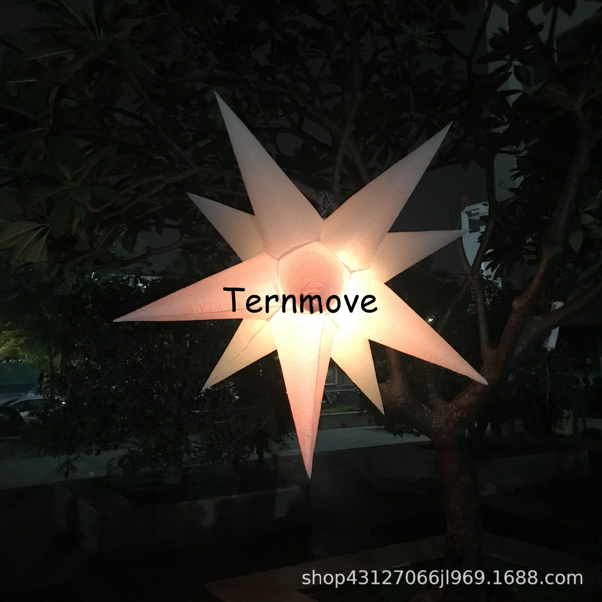 充气情人节元宵节灯光星星气模11角星星酒吧夜店装饰发光led星星