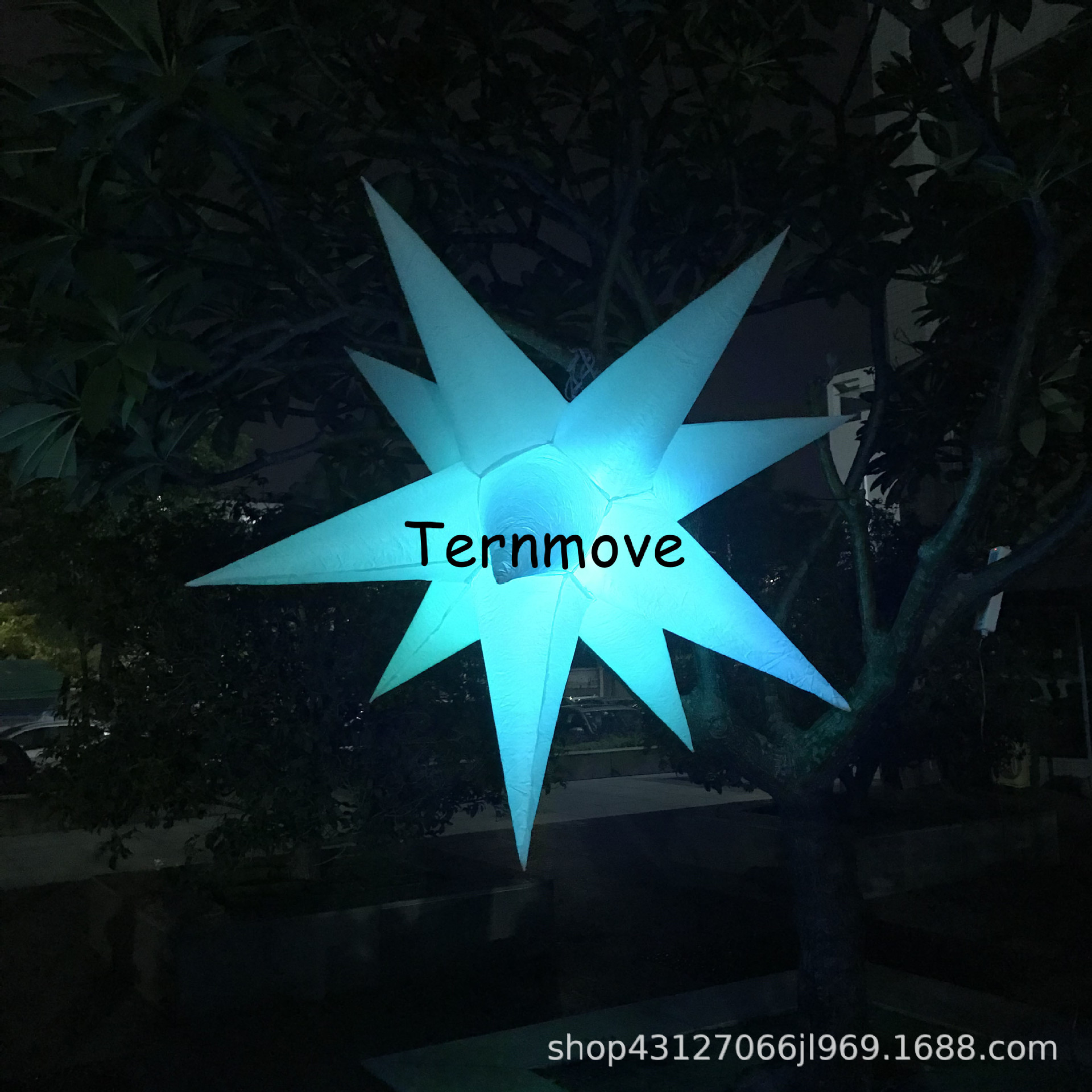 充气灯光海星气模 LED发光星星酒吧派对海洋世界商场装饰道具美陈