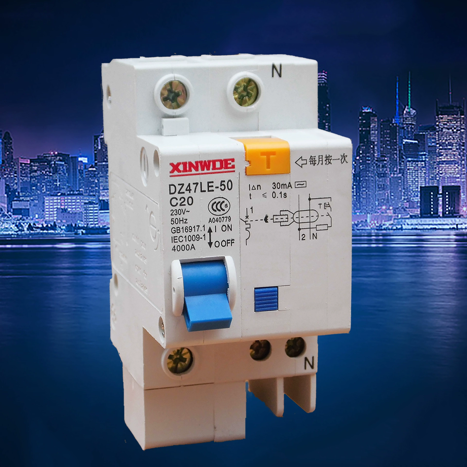 Micro-Disterflow DZ47LE-63 Электрический выключатель для воды-нагреватель leakage Electric shock protection выключатель 1P40A32A