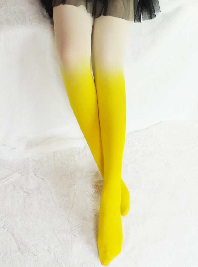 Otoño e invierno superventas 120D medias de terciopelo opaco gradiente de color pantimedias fábrica al por mayor