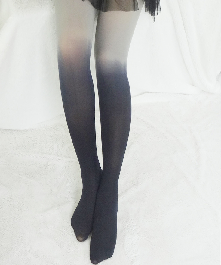 Otoño e invierno superventas 120D medias de terciopelo opaco gradiente de color pantimedias fábrica al por mayor