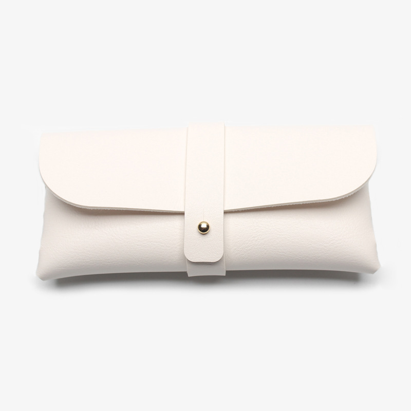 Fashionable Pvc Leather Sunglasses Case for Women with Velvet Soft Hidden Buckle Eva Myopia Glasses Packaging Bag Factory Direct Sale