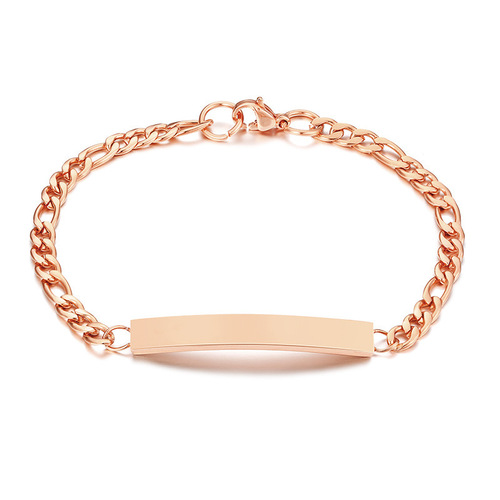 Cross-border stainless steel curved bracelet for women titanium steel ins Korean version jewelry fashion European and American shopping source BR-828