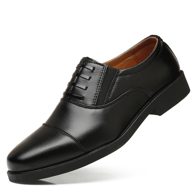 Nuevos zapatos de cuero de los hombres formales zapatos de cuero de tres articulaciones de los hombres slip-on de negocios casual de moda de tres puntas con cordones zapatos de los hombres image 7