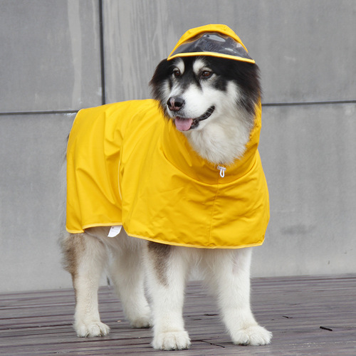 Pet it PU outdoor pet clothes golden retriever Labrador dog raincoat belly protector large dog supplies wholesale