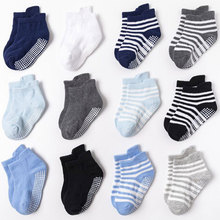 亚马逊wish虾皮防滑点胶儿童袜子春夏秋男女宝宝纯棉般袜批发婴童