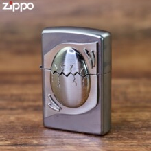 ZIPPO芝宝 正品开盖贴章个性小恐龙蛋蛇蛋煤油防风打火机