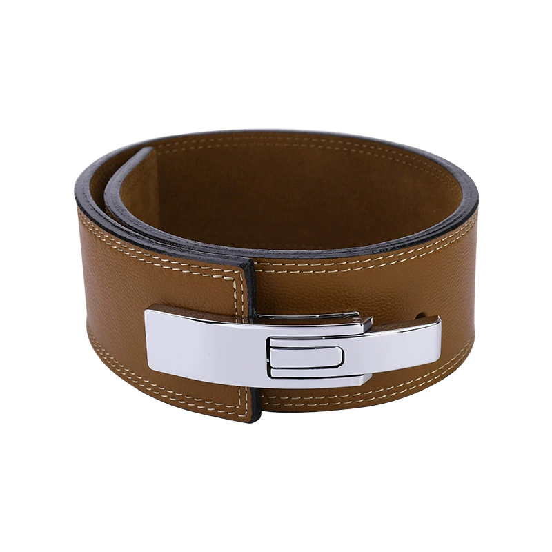 Leather belt for gym for training for men and women