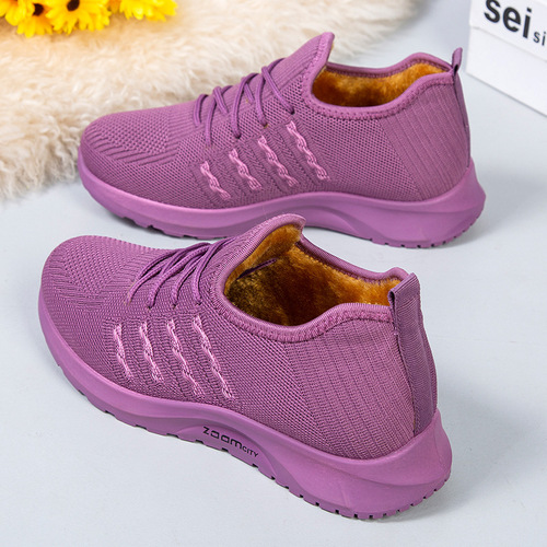 New old Beijing cotton shoes for women in winter with round toes and velvet anti-slip women's cotton shoes for middle-aged and elderly people thickened and warm mother's cotton shoes