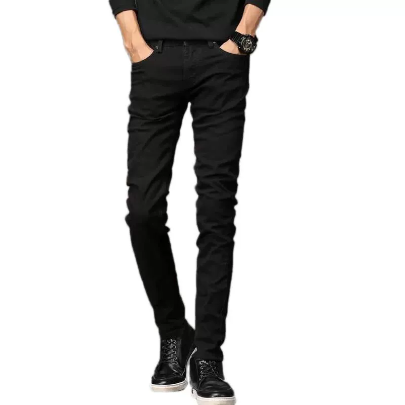 Белые брюки для отдыха, джинсы, slim fit, корейский стиль, средняя посадка, для подростков