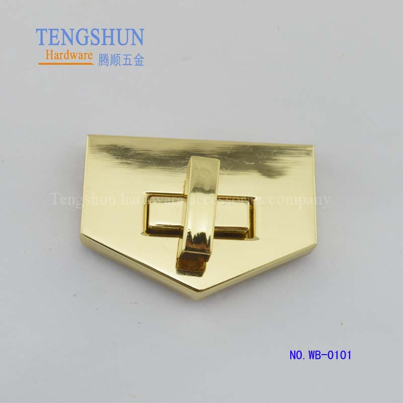 专业生产包包锁 新款手袋箱包五金配件拧锁 高档合金箱包锁