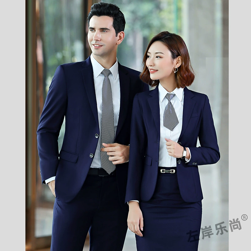 Set, overall, blue black classic suit jacket, trousers