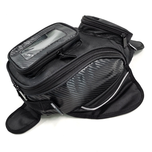 Motorcycle fuel tank bag, riding bag, upgraded large screen, can hold mobile phone navigation, waterproof magnet bag, large frame, no label