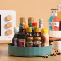Kitchen multifunctional rotating storage rack condiments rotating storage box living room desktop cosmetics organizer